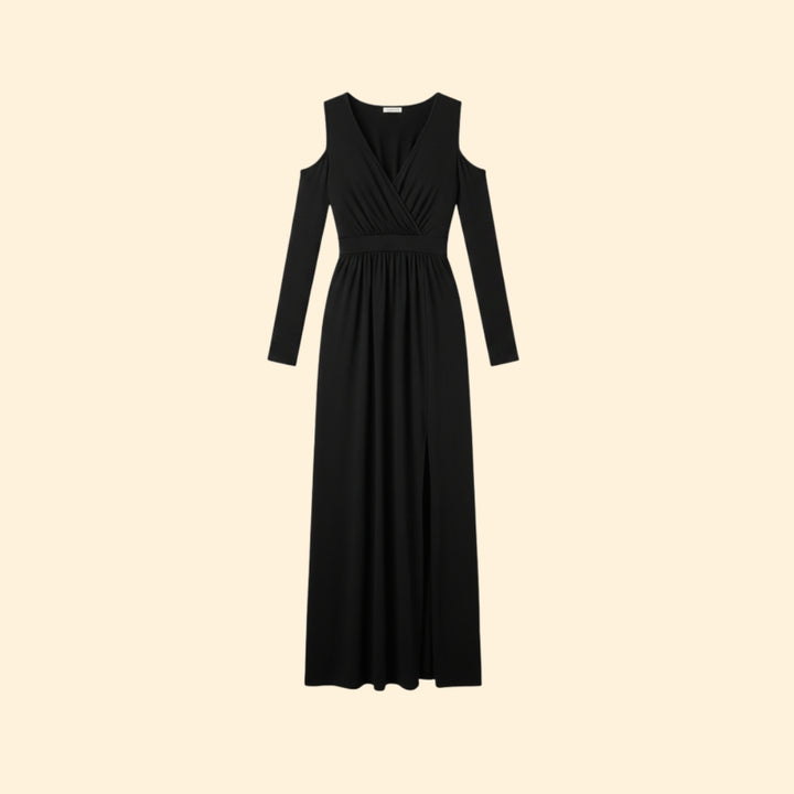 Women’s Long Sleeve Dress with High Slit
