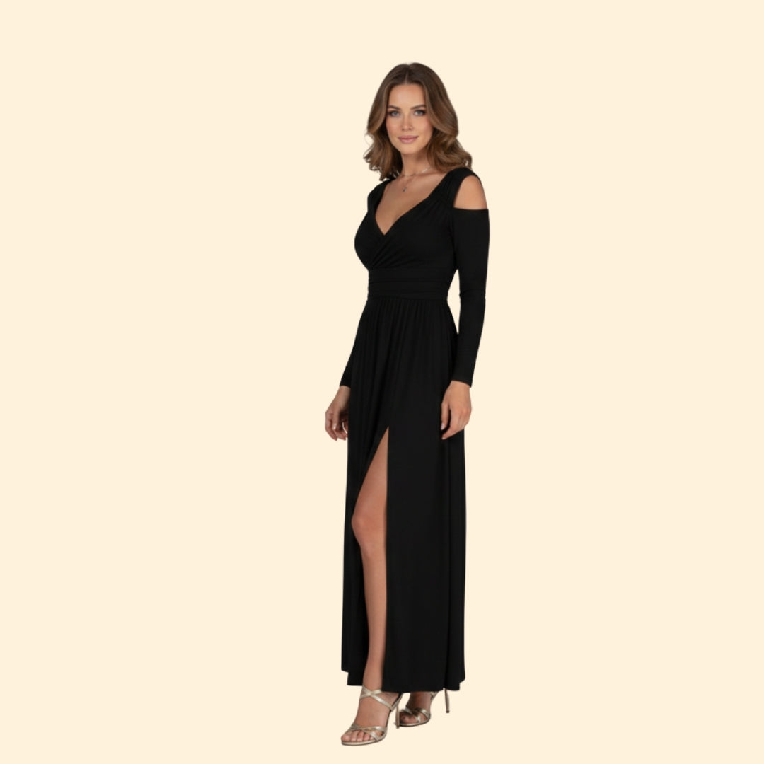 Women’s Long Sleeve Dress with High Slit