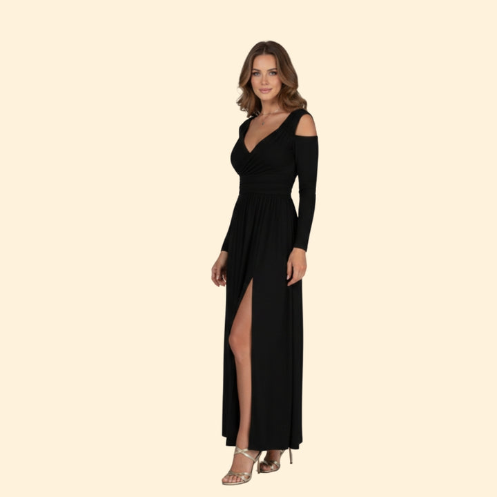 Women’s Long Sleeve Dress with High Slit