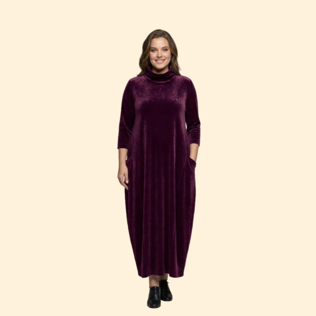Women’s Long Sleeve Dress with Side Pockets