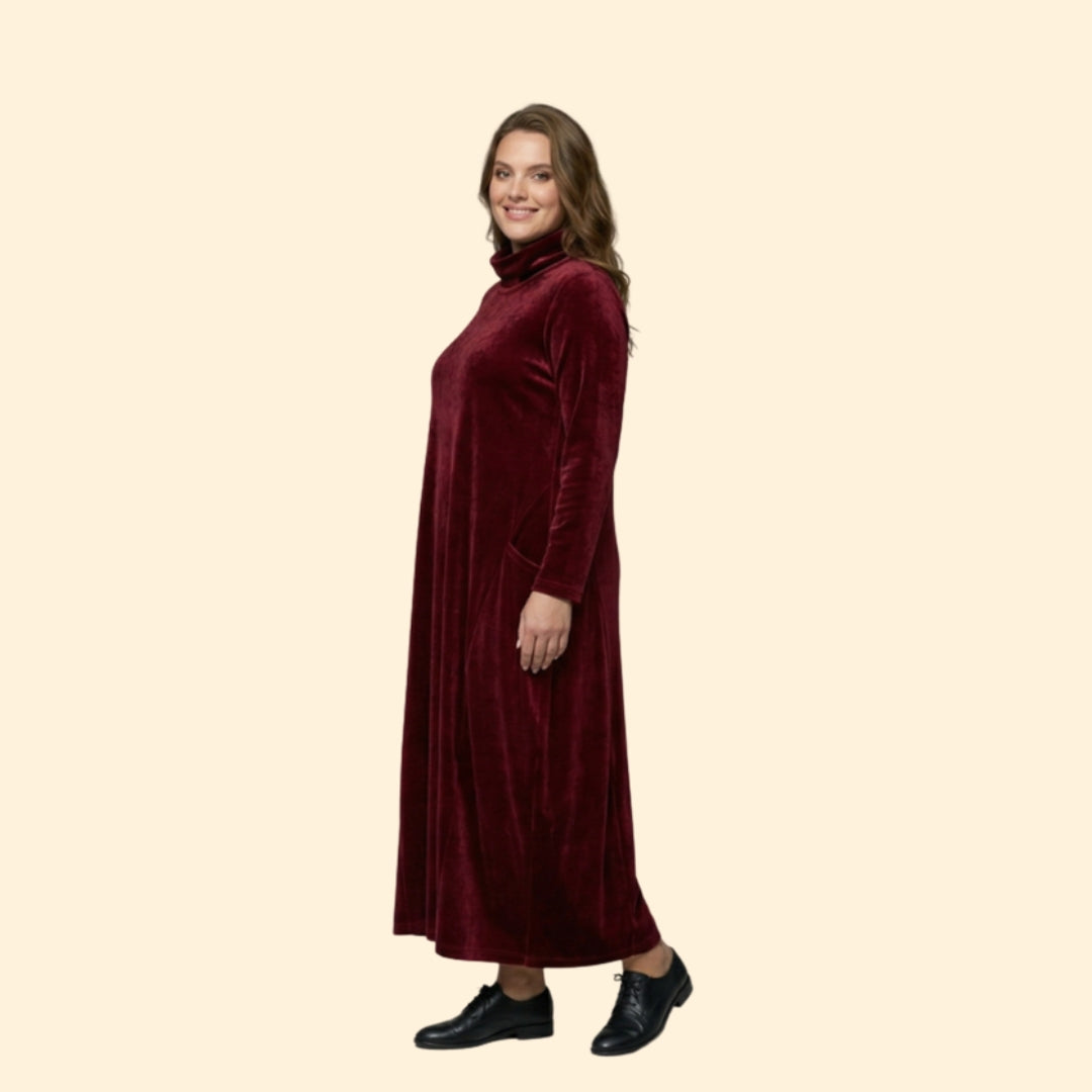 Women’s Long Sleeve Dress with Side Pockets