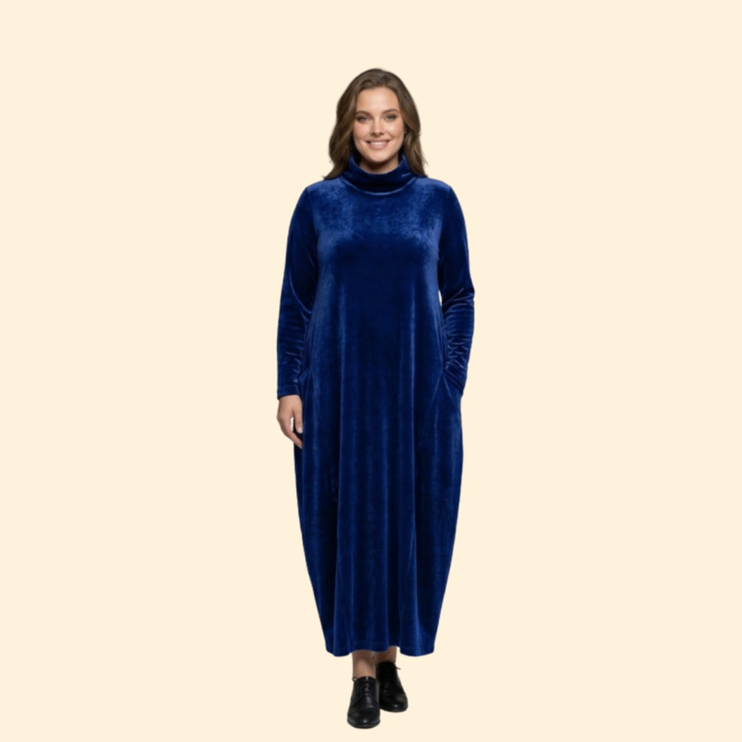 Women’s Long Sleeve Dress with Side Pockets