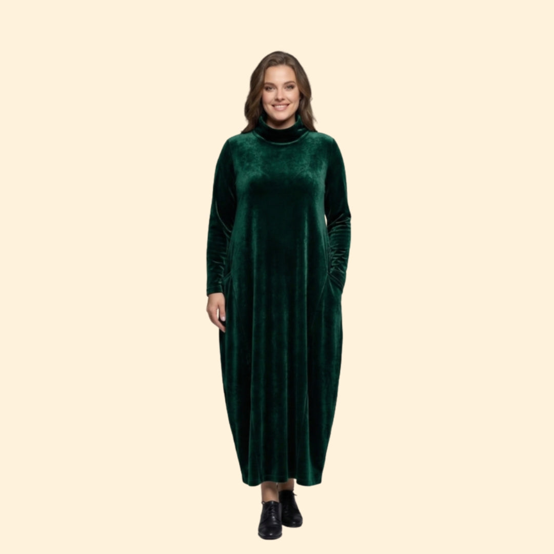 Women’s Long Sleeve Dress with Side Pockets