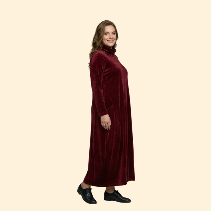 Women’s Long Sleeve Dress with Side Pockets