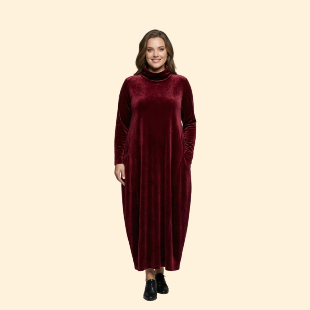 Women’s Long Sleeve Dress with Side Pockets