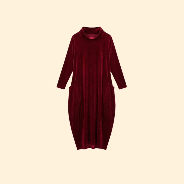 Women’s Long Sleeve Dress with Side Pockets