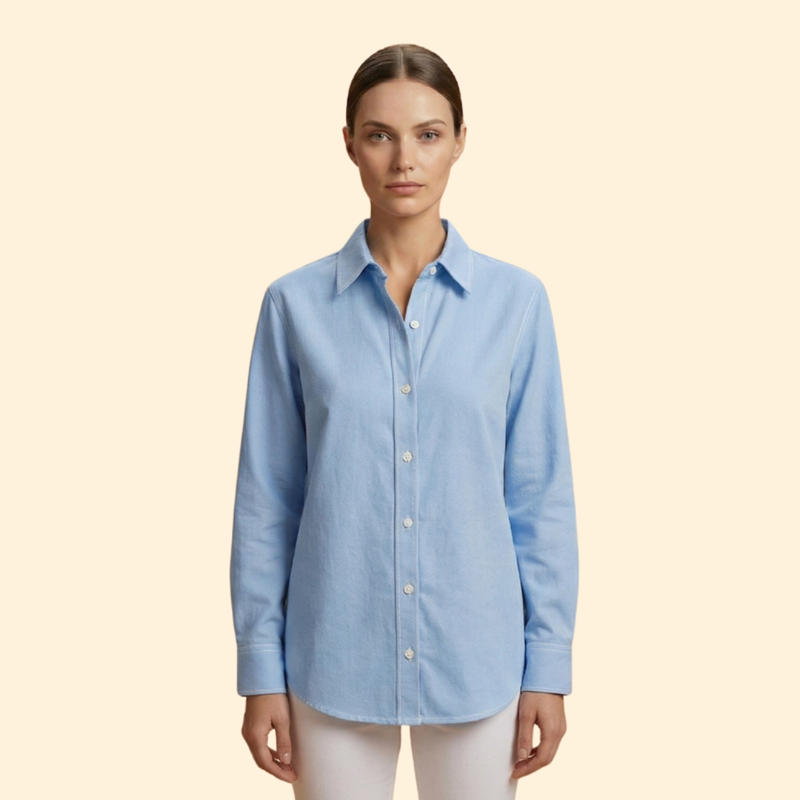 Women’s Long Sleeve Shirt with Button Closure