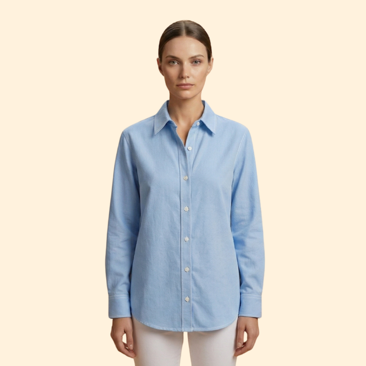 Women’s Long Sleeve Shirt with Button Closure