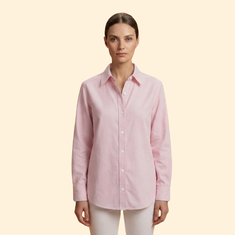Women’s Long Sleeve Shirt with Button Closure