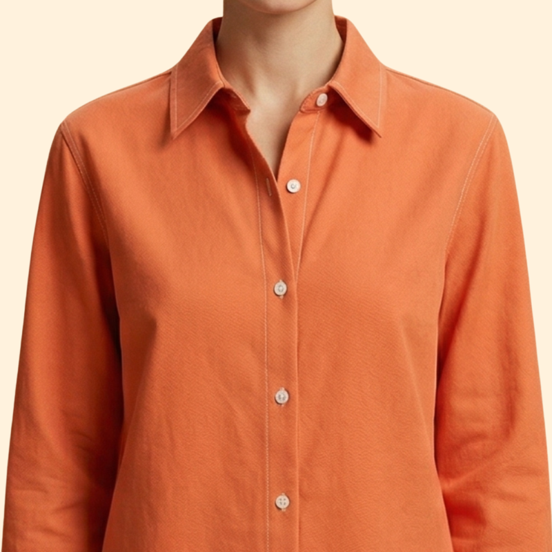Women’s Long Sleeve Shirt with Button Closure