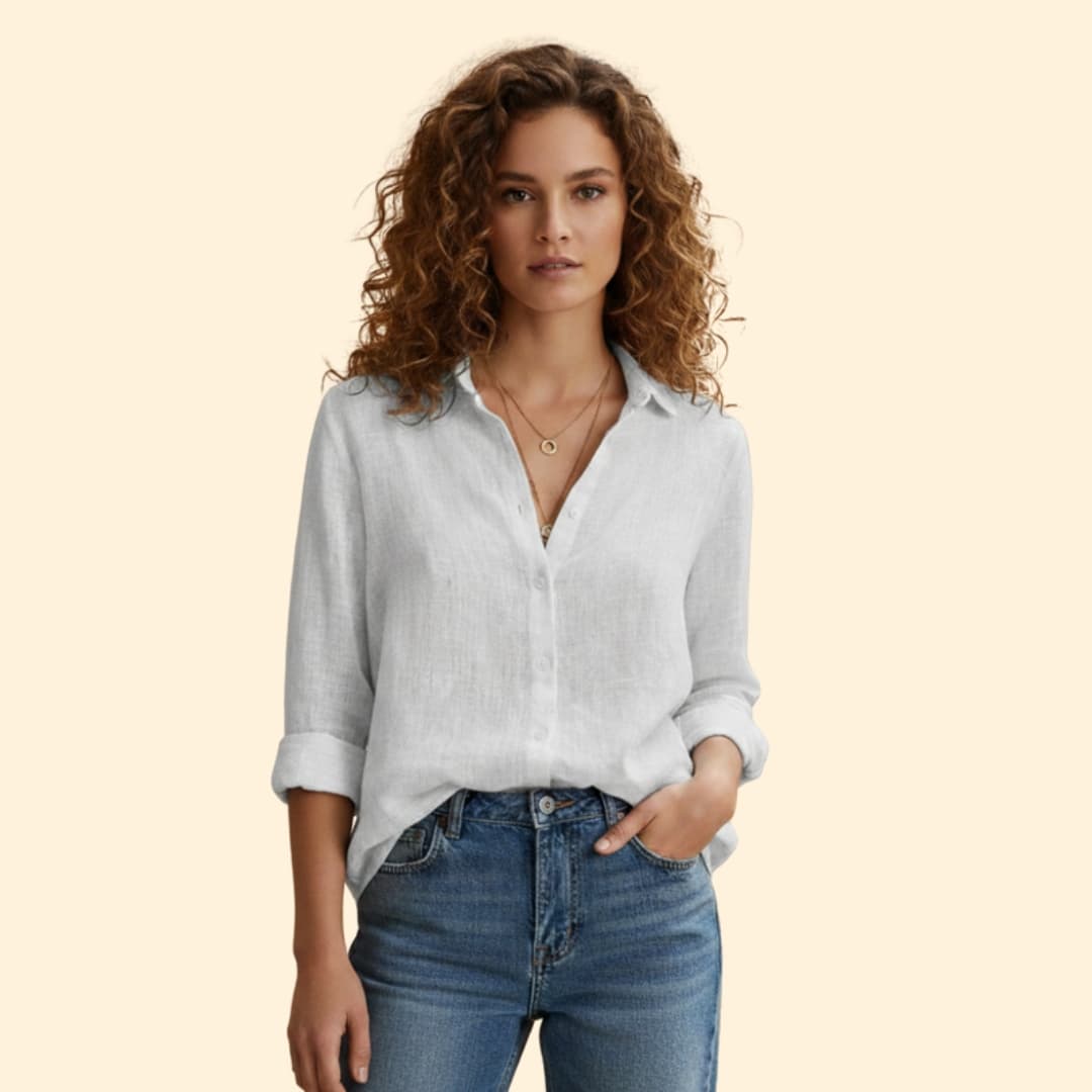 Women’s Long Sleeve Shirt with Button Placket