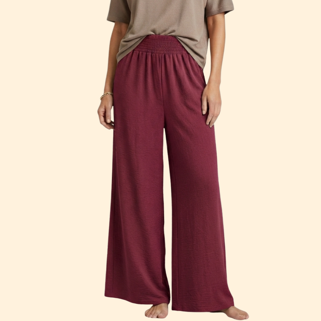 Women’s Loose-Fit Pants with Elastic Waist