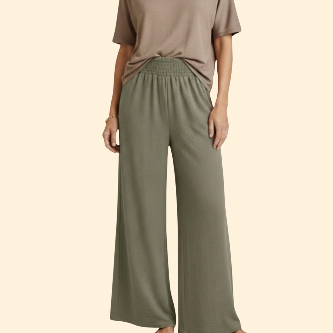 Women’s Loose-Fit Pants with Elastic Waist