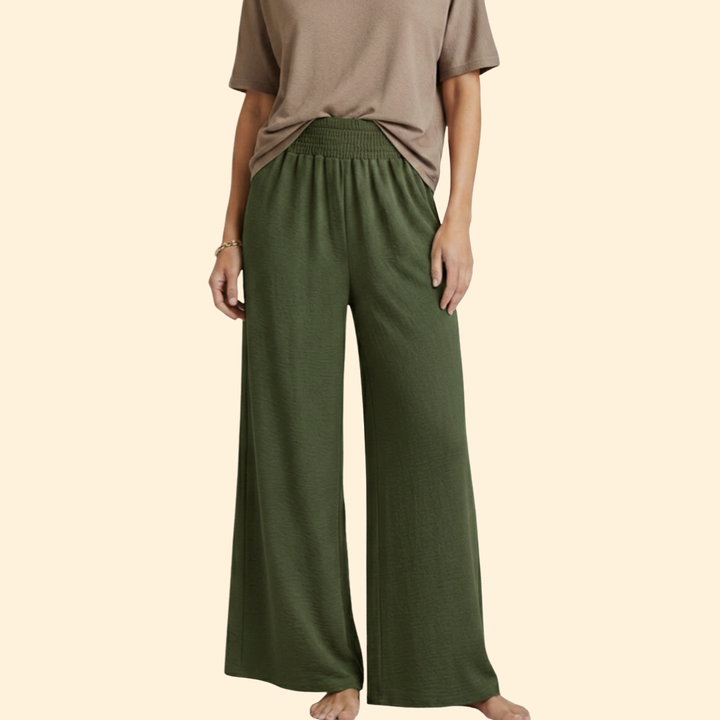 Women’s Loose-Fit Pants with Elastic Waist