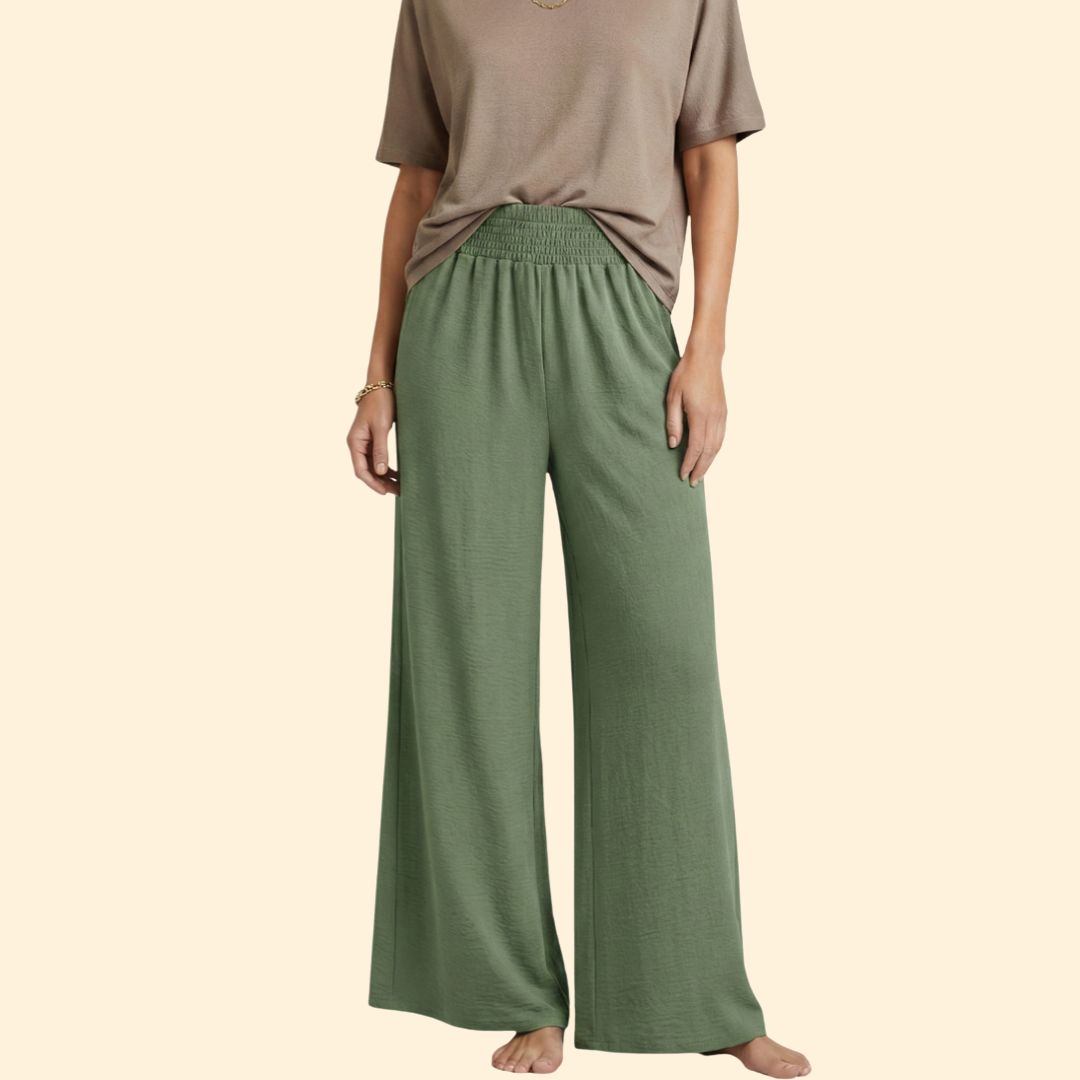 Women’s Loose-Fit Pants with Elastic Waist