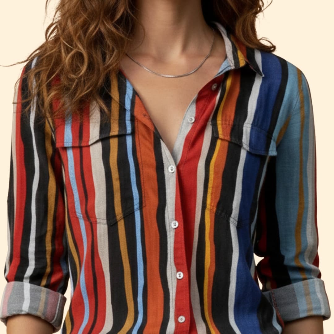 Women's Loose-Fit Shirt Floral Print