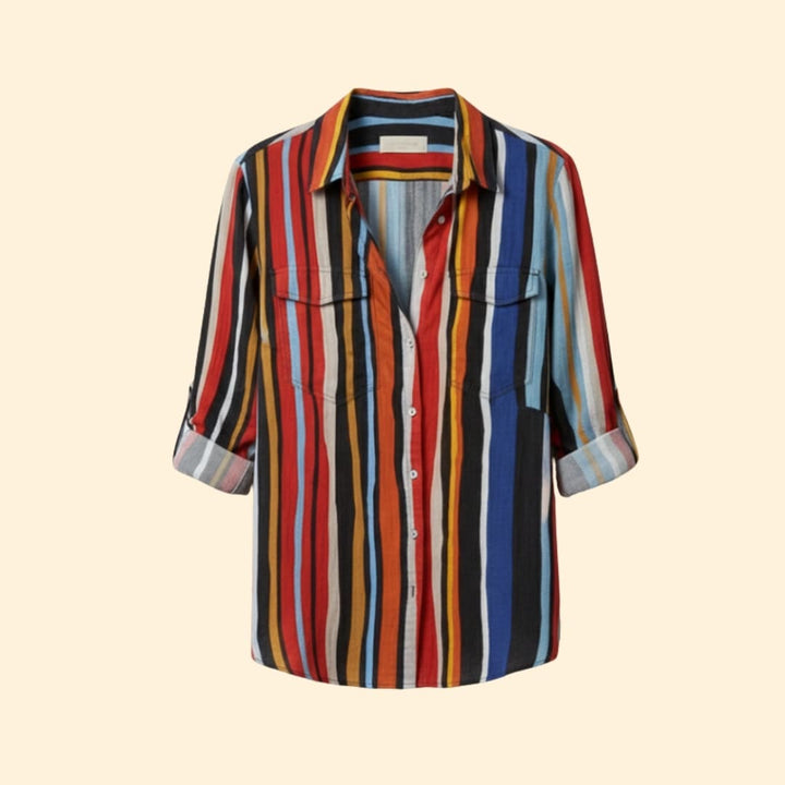 Women's Loose-Fit Shirt Floral Print