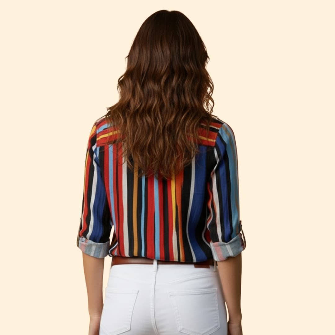 Women's Loose-Fit Shirt Floral Print