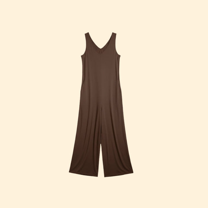 Women’s Sleeveless Jumpsuit with Casual Fit
