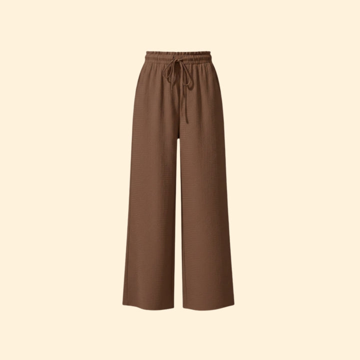 Women’s Loose Fit Summer Trousers with Tie Waist