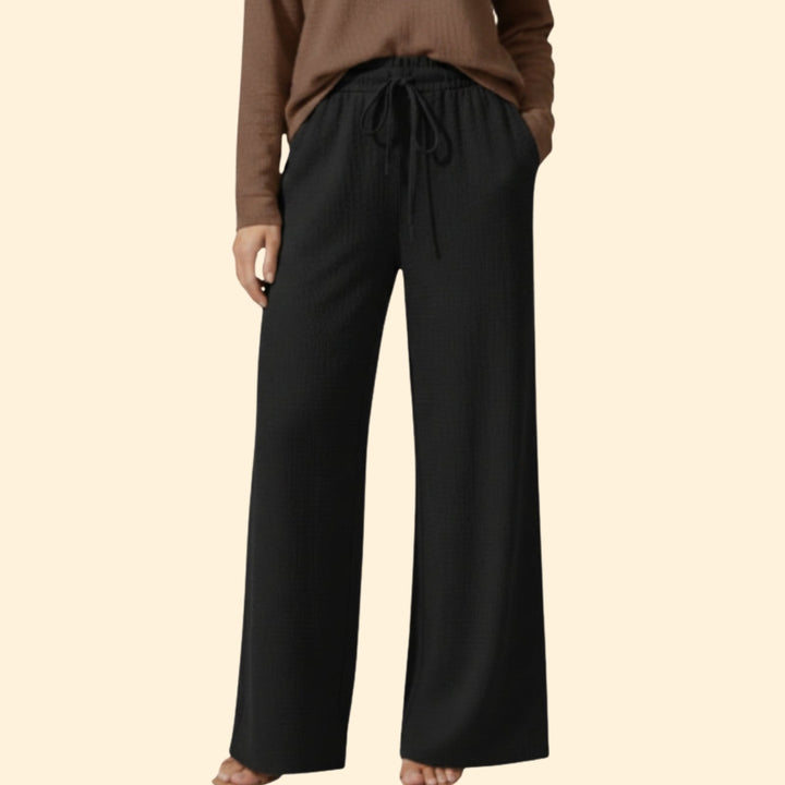 Women’s Loose Fit Summer Trousers with Tie Waist