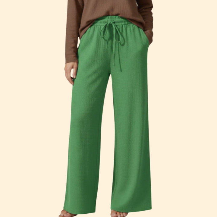 Women’s Loose Fit Summer Trousers with Tie Waist