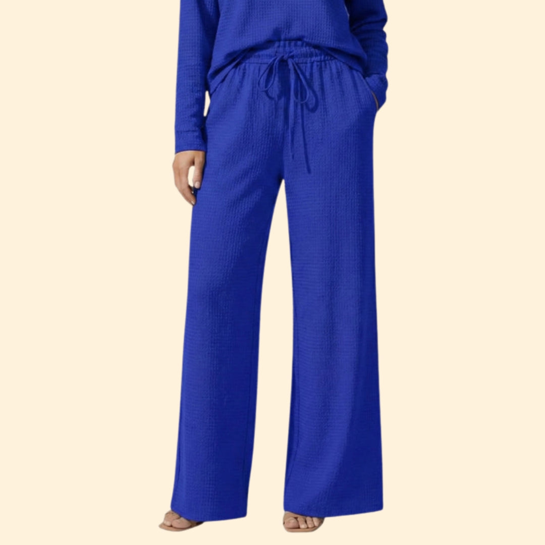 Women’s Loose Fit Summer Trousers with Tie Waist