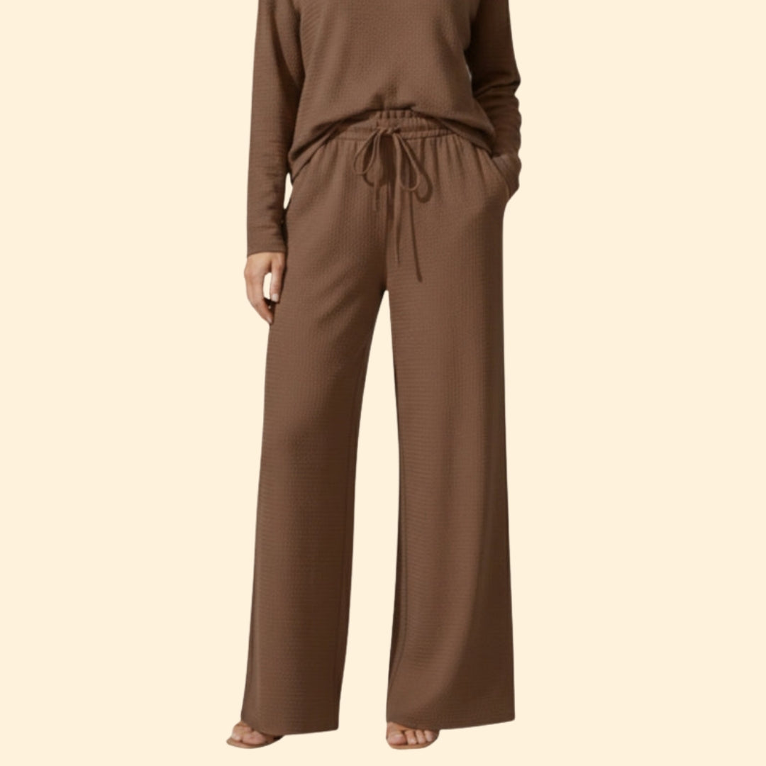 Women’s Loose Fit Summer Trousers with Tie Waist