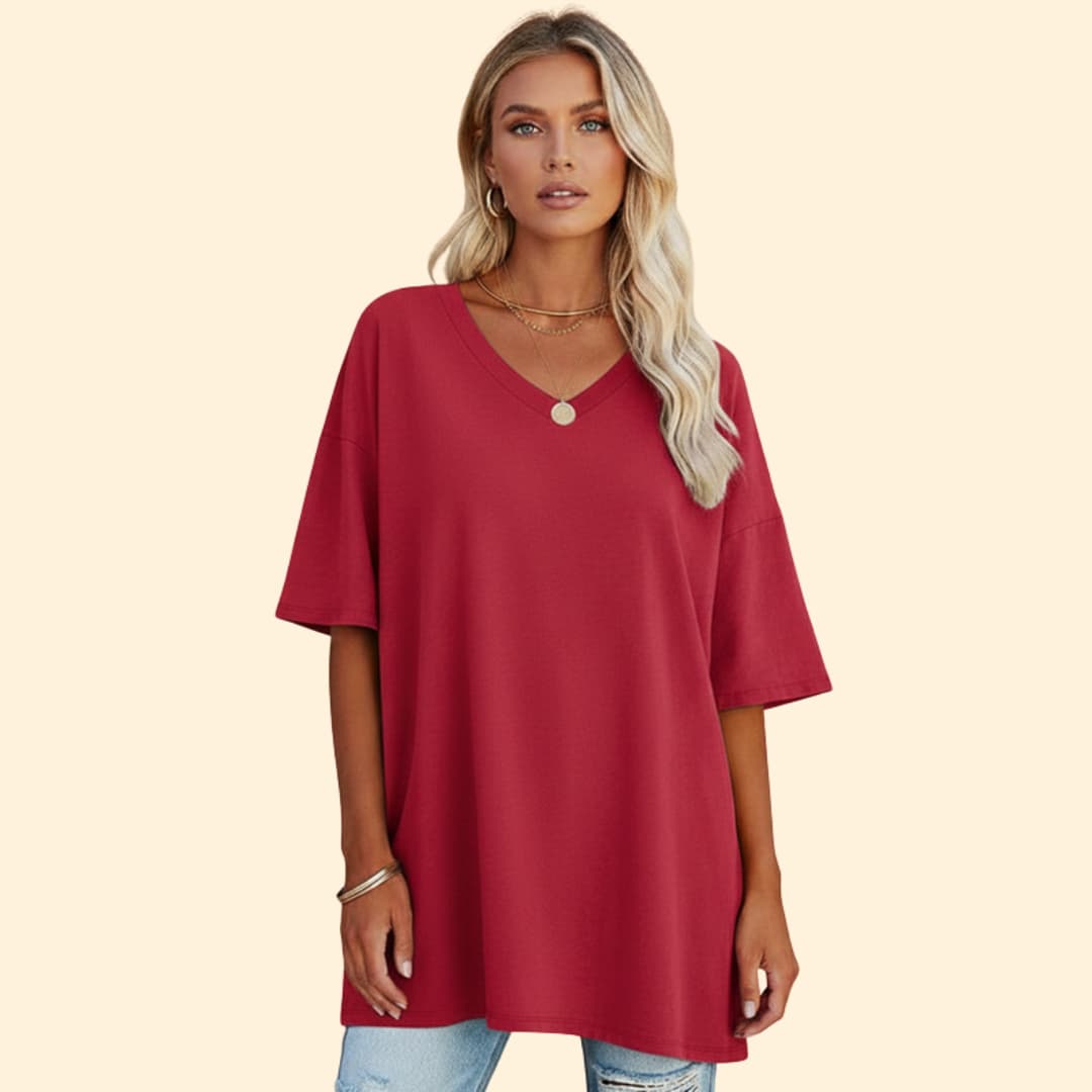 Women’s Loose Fit V-Neck T-Shirt