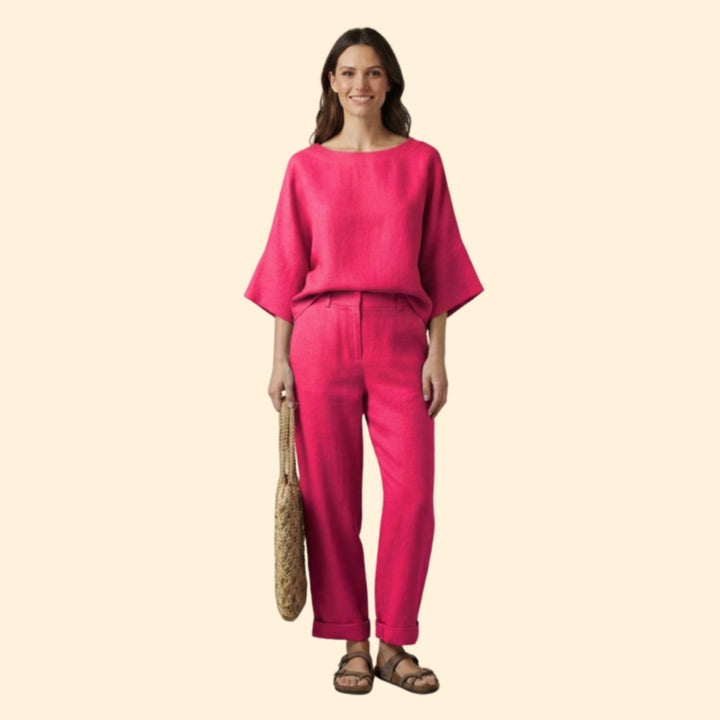 Women’s Lounge Set with Relaxed Fit Top