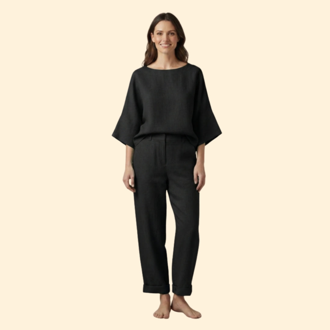 Women’s Lounge Set with Relaxed Fit Top