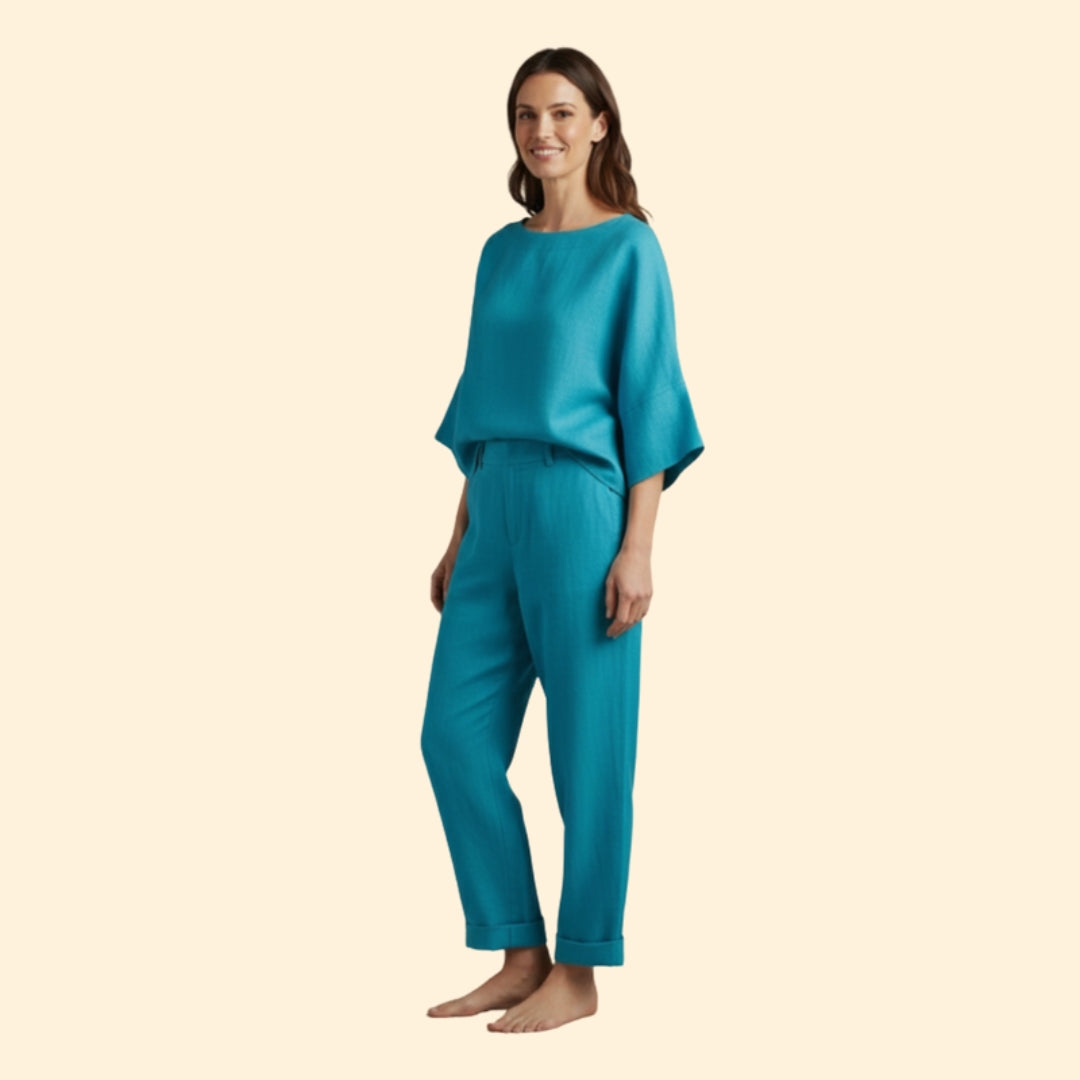 Women’s Lounge Set with Relaxed Fit Top