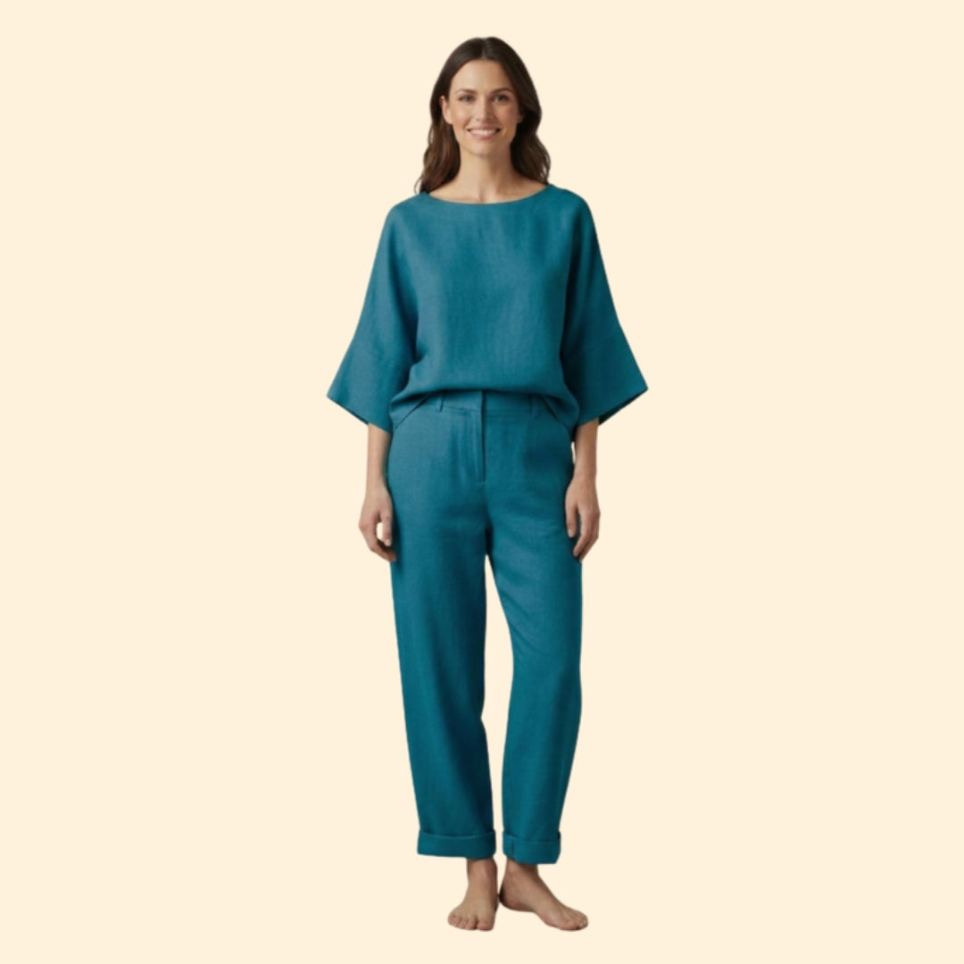 Women’s Lounge Set with Relaxed Fit Top