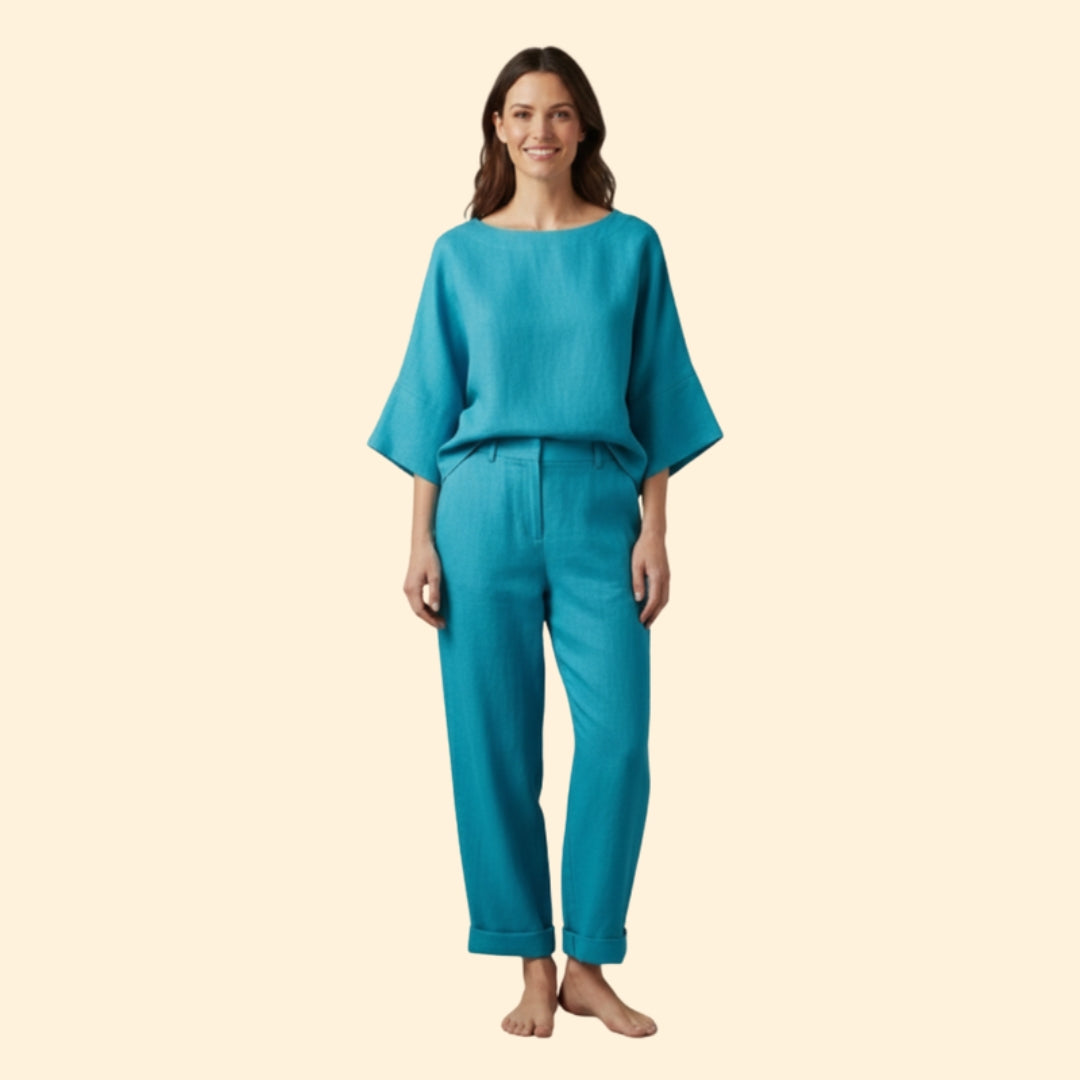 Women’s Lounge Set with Relaxed Fit Top