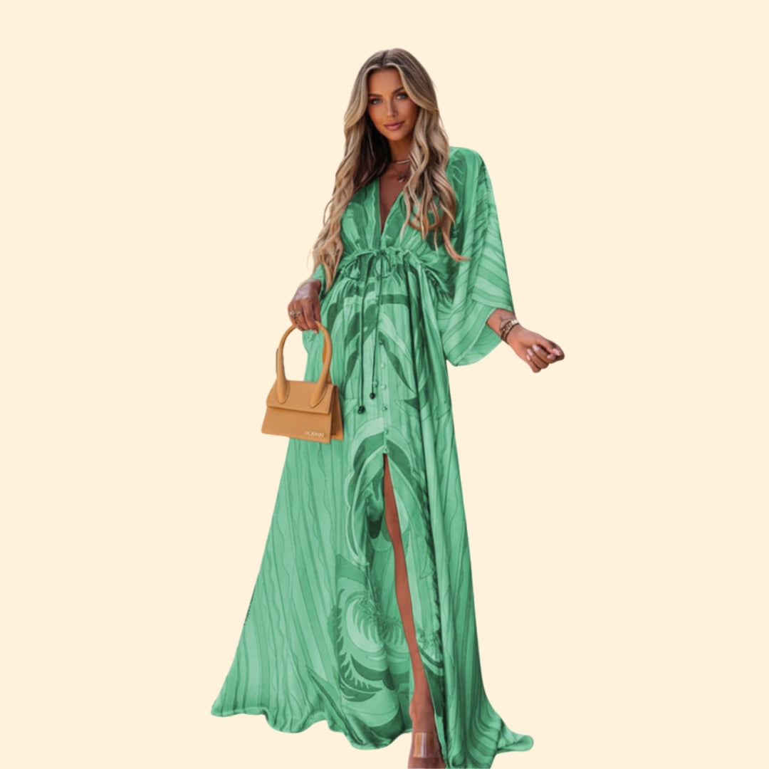 Women’s Maxi Dress with Abstract Print