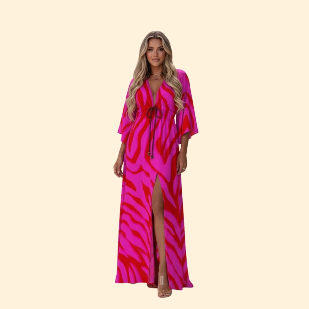 Women’s Maxi Dress with Abstract Print