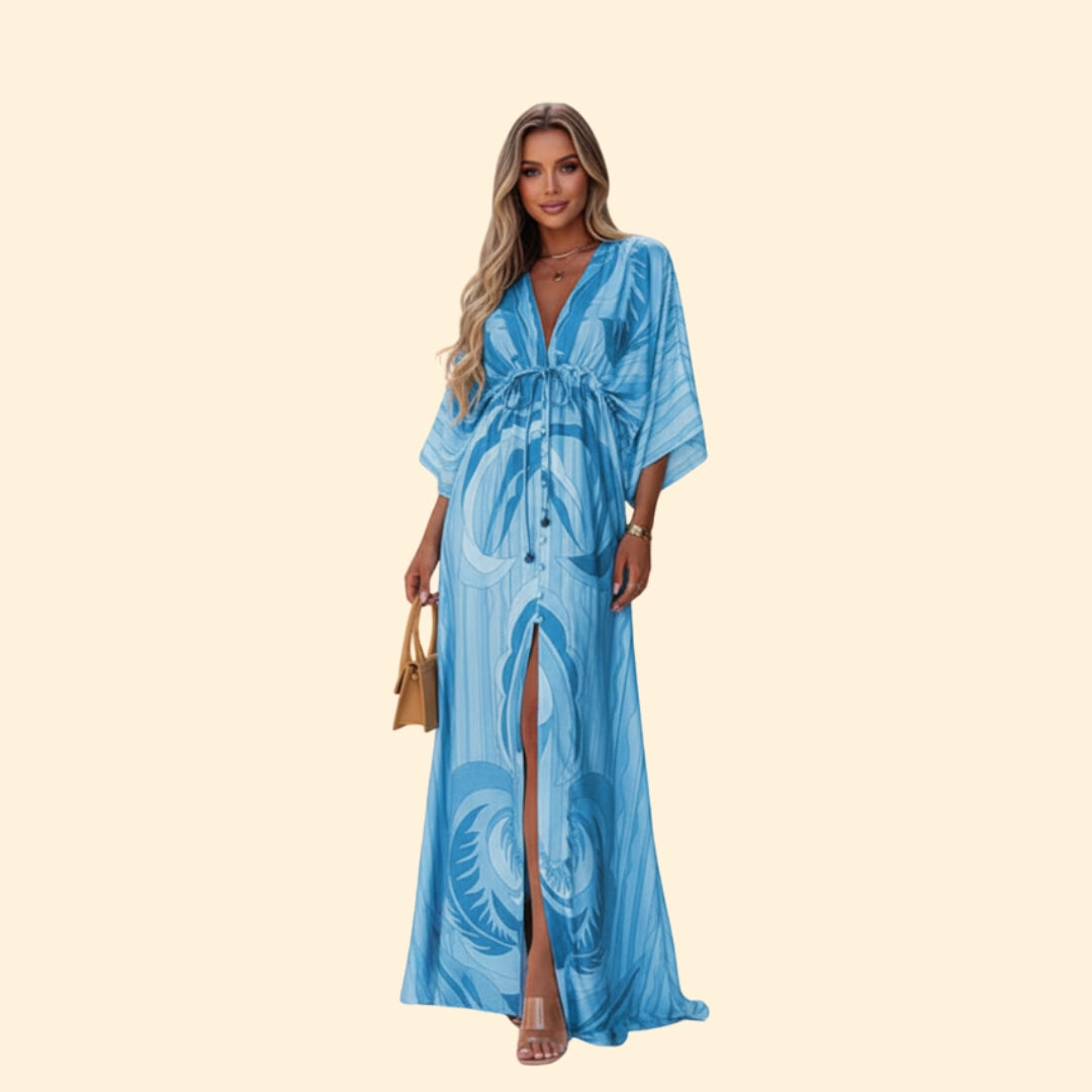 Women’s Maxi Dress with Abstract Print