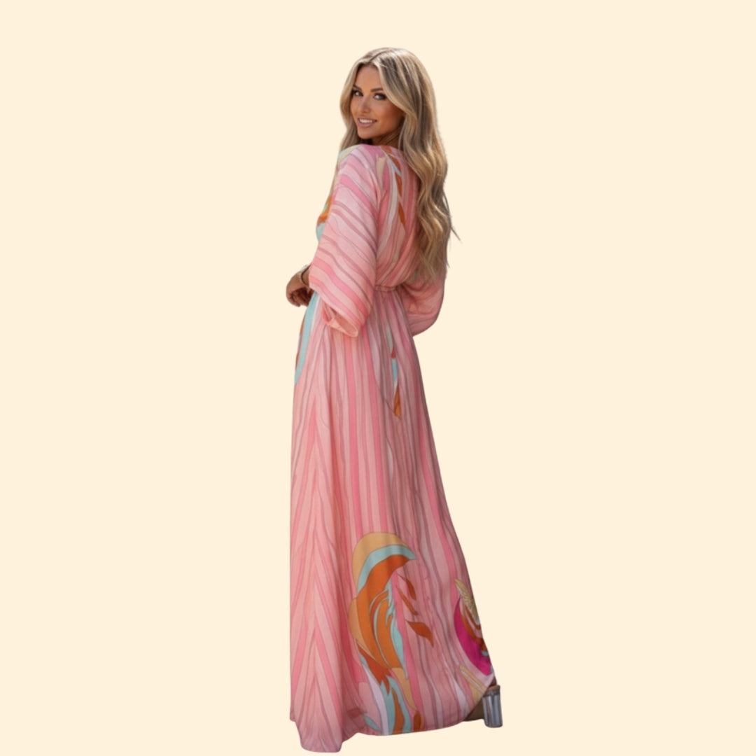 Women’s Maxi Dress with Abstract Print
