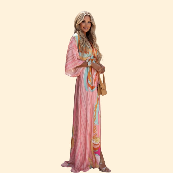 Women’s Maxi Dress with Abstract Print
