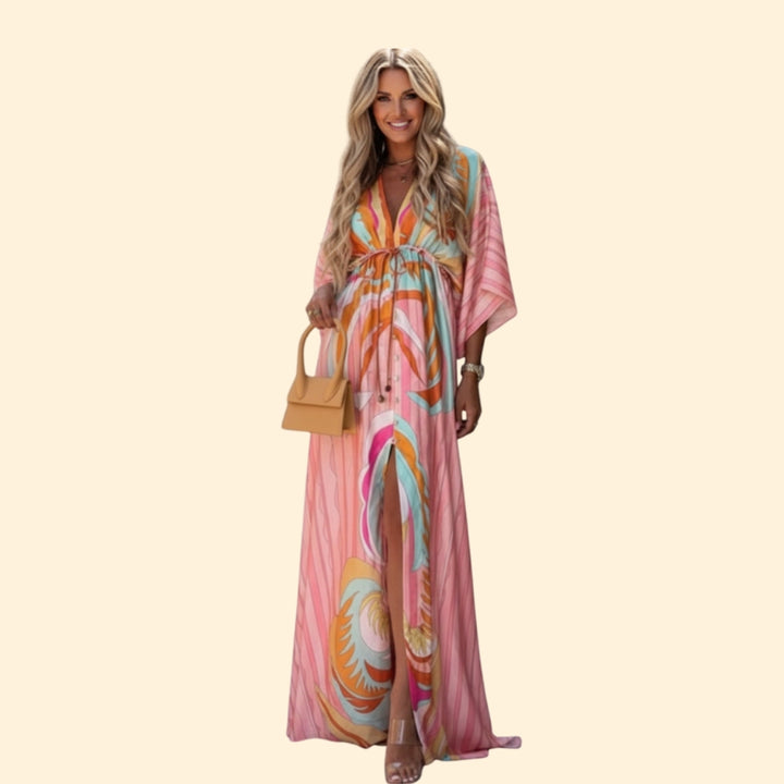 Women’s Maxi Dress with Abstract Print