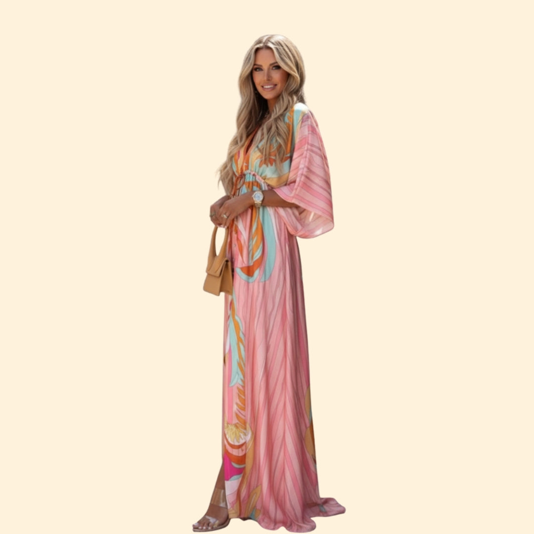 Women’s Maxi Dress with Abstract Print