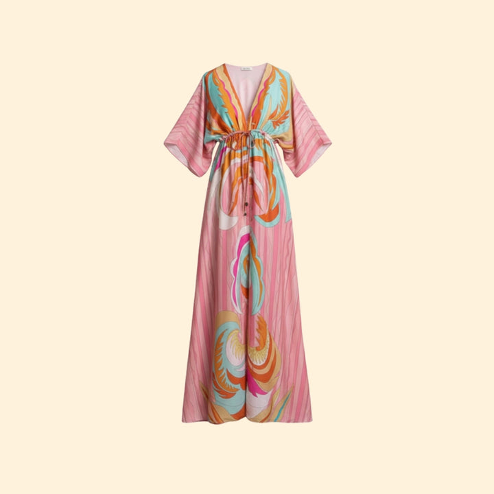Women’s Maxi Dress with Abstract Print