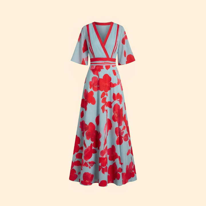 Women’s Maxi Dress with Floral Print