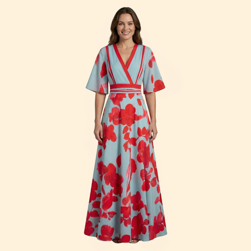 Women’s Maxi Dress with Floral Print