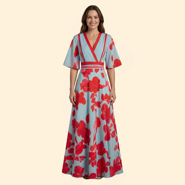 Women’s Maxi Dress with Floral Print