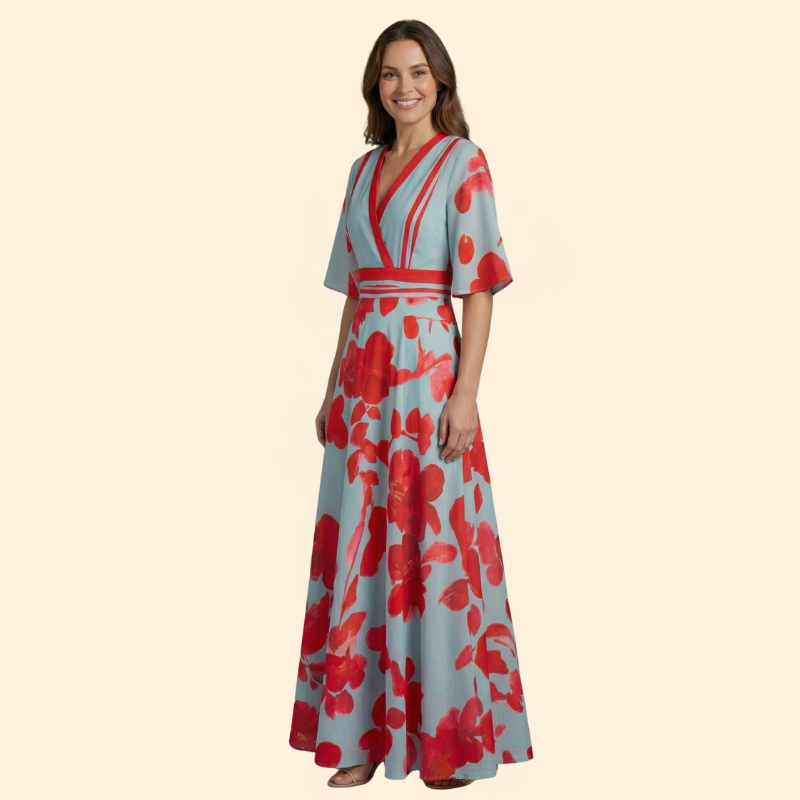 Women’s Maxi Dress with Floral Print