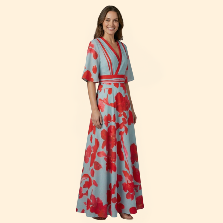Women’s Maxi Dress with Floral Print