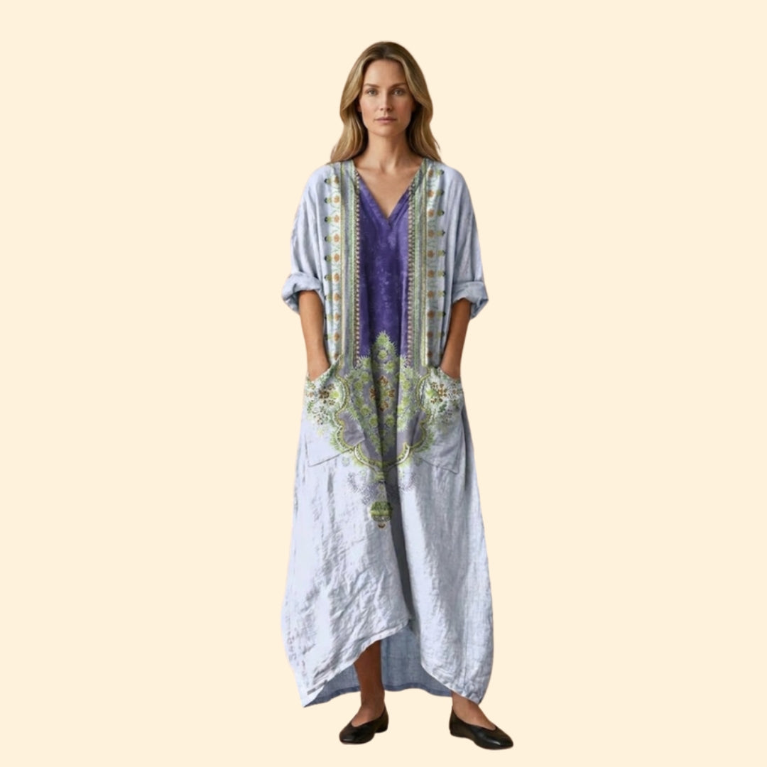 Women’s Maxi Dress with Front Pockets