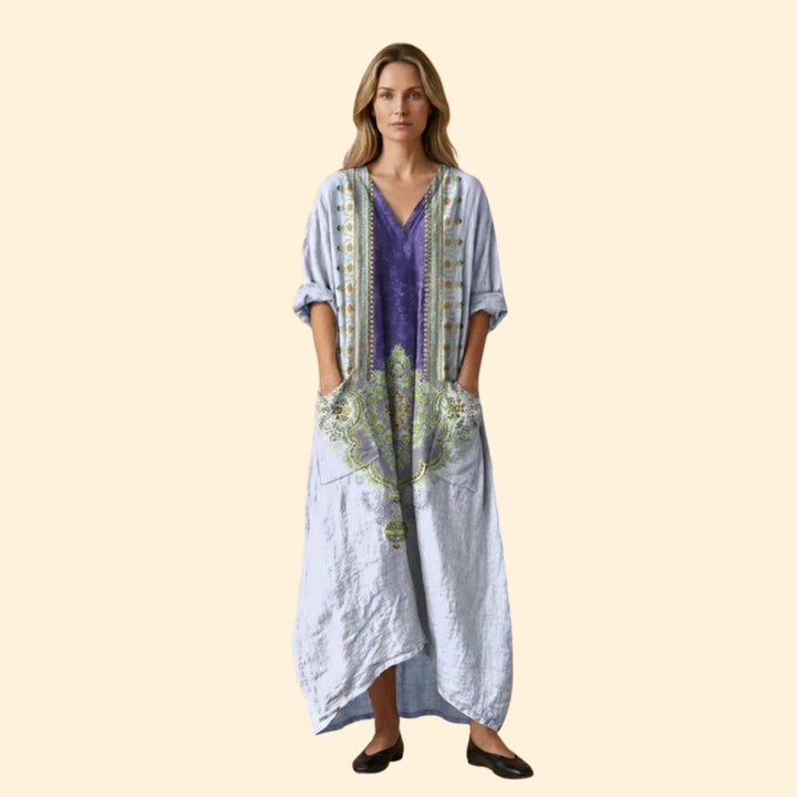 Women’s Maxi Dress with Front Pockets