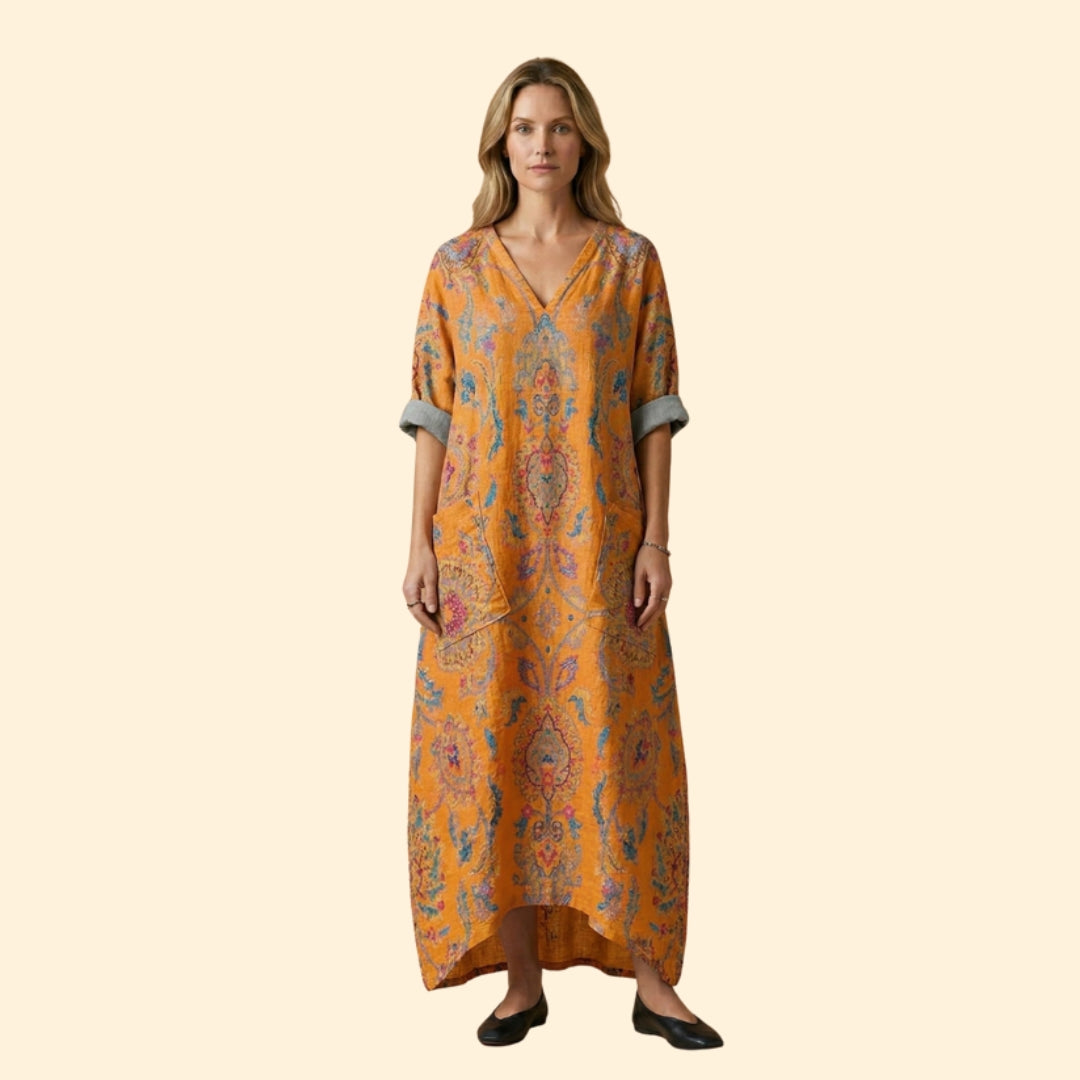 Women’s Maxi Dress with Front Pockets